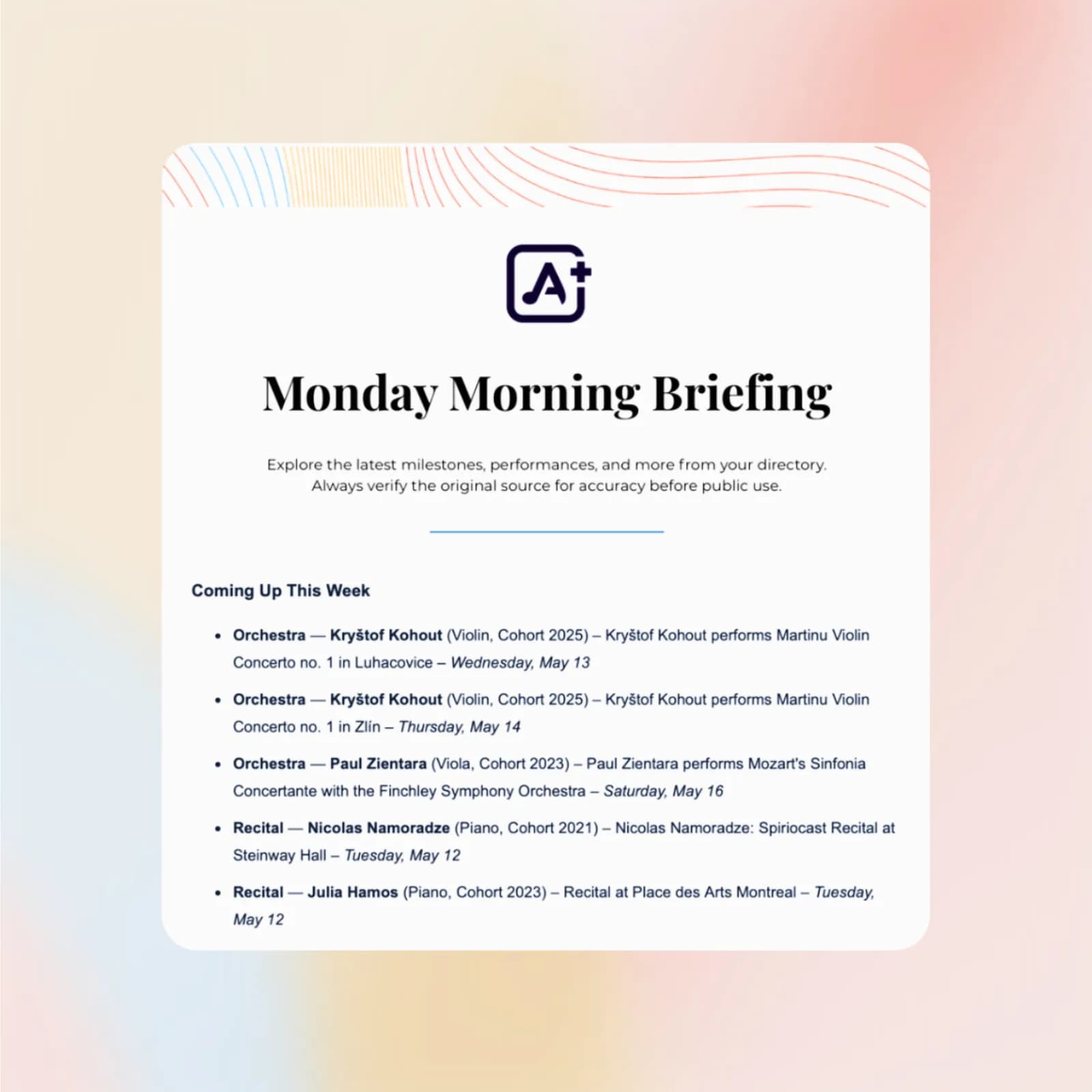 Monday Morning Briefing